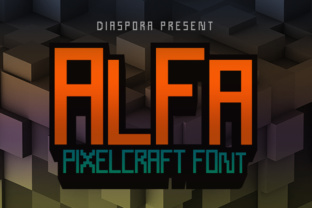 AlFa Pixelcraft Typeface for Modern Brand Identity
