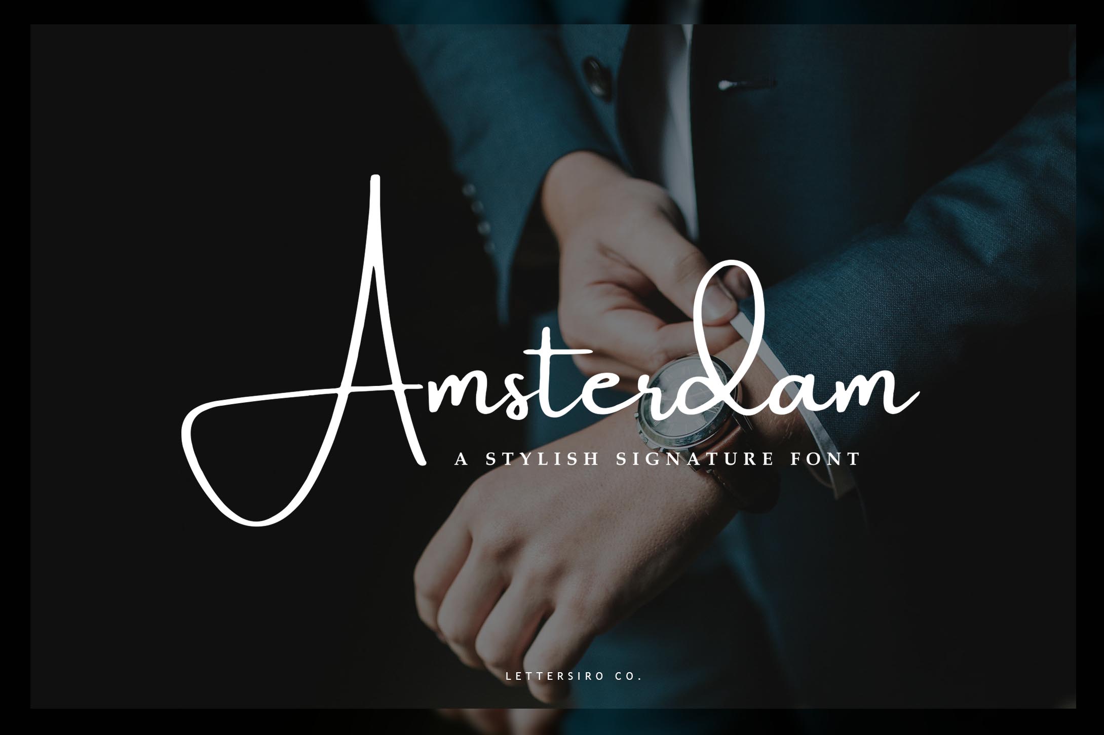 Amsterdam: The Signature Script Font for Modern Editorial Design