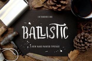 Ballistic Typeface: A Bold Display Font for Handmade Branding