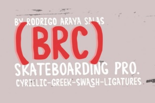 BRC: A Playful Distressed Typeface for Bold Campaign Visuals