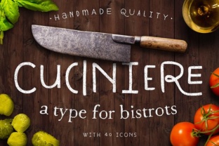 Cuciniere: A Premium Display Font for Culinary Branding