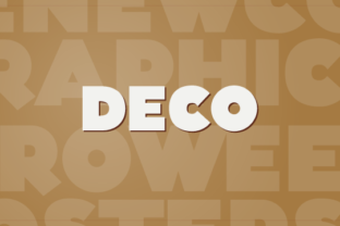 Deco: The Art Deco Chunky Font for Polished Brand Visuals