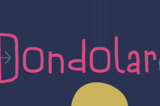 Dondolare Typeface Review: A Squarish Hand-Drawn Display Font for Branding