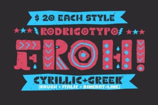 Froh: A Playful Display Font for Illustrators and Brand Designers