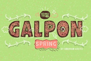 Galpon Spring Typeface: Layered Design for Modern Branding