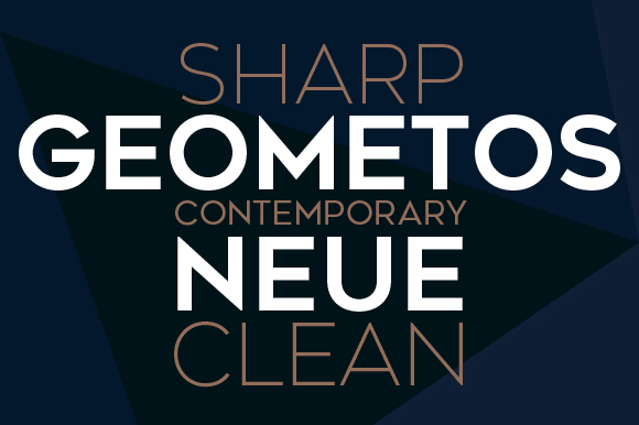 Geometos Neue: A Geometric Sans Serif Typeface for Bold Branding
