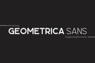 Geometrica Sans Typeface for Modern Brand Identity