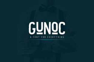 Gunoc: The Retro Display Font for Distinctive Brand Identity