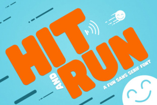 Hit and Run: A Playful Sans Serif for Fun Craft Projects