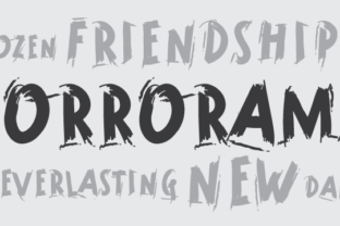 Horrorama: A Bold Display Typeface for Editorial Impact