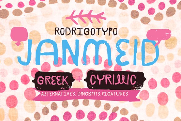 Janmeid Typeface: A Handmade Display Font for Creative Makers