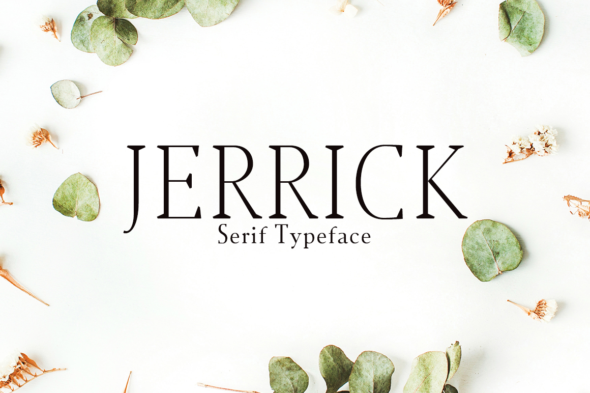 Jerrick: A Friendly Serif Typeface for Modern Brand Identity
