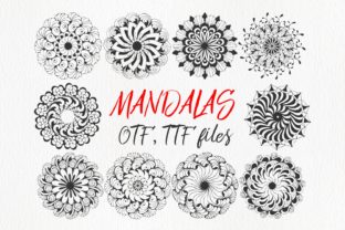 Mandings: A Hand-Drawn Mandala Typeface for Editorial Design