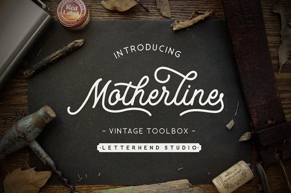 Motherline: A Vintage Script Handwritten Font Set for Modern Web Design