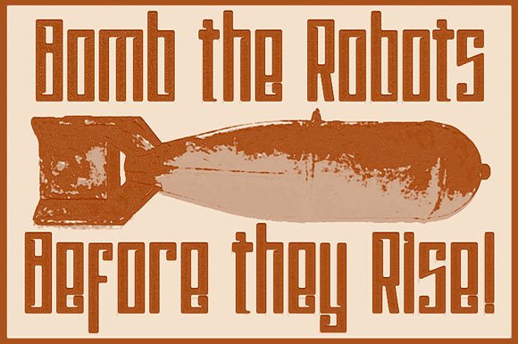 Psychotic Robots Typeface: A Bold Display Font for Editorial Impact