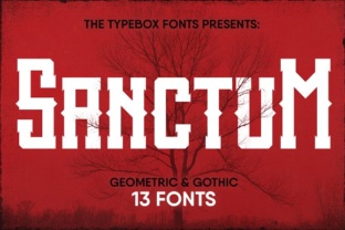Sanctum Inky Collection: The Ultimate Neo-Gothic Display Font