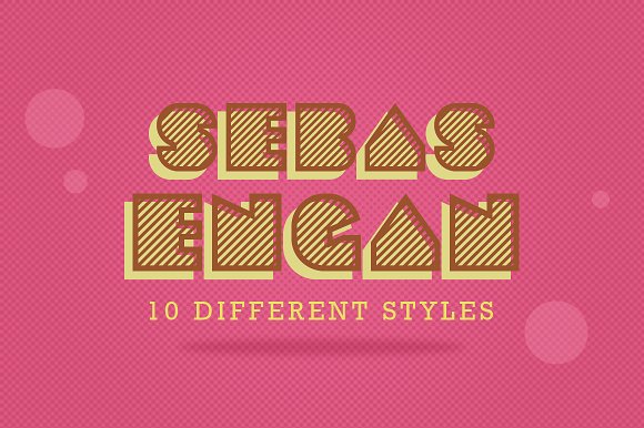 Sebasengan: A Modern Display Font for Digital Branding