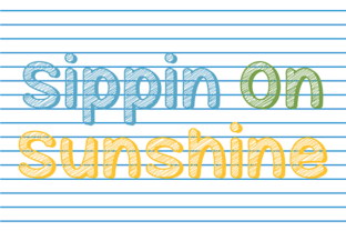 Sippin on Sunshine Typeface for Vibrant Social Media Graphics
