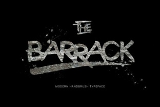 The Barrack Typeface: A Hand-Brush Display Font for Bold Brand Identity